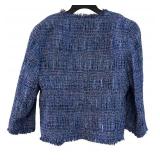 MBC - Anne Klein Tweed Bouclé Jacket - Blue - Size 14 - Women