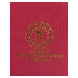 DR - Limoges Hand Painted Porcelain Tea Cups & 4-Inch Plate Set - Rose Bouquet, Gold Trim