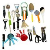 DR - Blue & White Ceramic Plates with Utensil Set - 3 Plates & Utensils