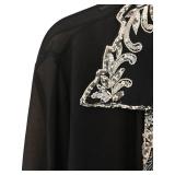 MBC - JKARA New York Black Beaded Sheer Jacket - Size L