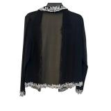 MBC - JKARA New York Black Beaded Sheer Jacket - Size L