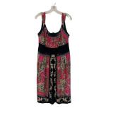 MBC - R&M Richards Dress - Pink/Black Ornate Print - Size 14