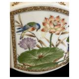 DR -Three Vintage Tea Kettles including a Elegance Enamel Teapot, HOMCO Porcelain and Ornate Designed Teapot