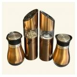 DR - Copper Salt & Pepper Mills Set - 4 Pcs
