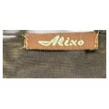 MBC - Aixo Sequined Fringe Top - Black Knit, Long Sleeve with Silver Disc Stripes