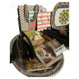 LL - Floral Ceramic Platter - Large Serving Plate & Mixed Tableware