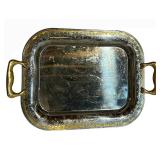 LL - Sanyei Made in Japan Ornate Silver Frame with Mirror & White Ceramic Dinnerware Set