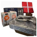 LL - Kirkland Crystal Clear Cutlery 360-Piece Set - Crock-Pot Red Slow Cooker & Kitchenware Bundle