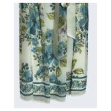 LL - Dressbarn Floral Print Belted Midi Dress - Size 16 - Sleeveless