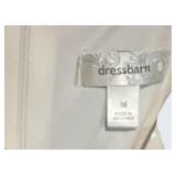 LL - Dressbarn Floral Print Belted Midi Dress - Size 16 - Sleeveless