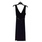 LL - Purple Evening Dress with Crystal Belt