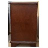 Bed Frame with Avenue Nightstand - Casual Cherry Finish