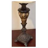 Antique-Style Table Lamp - Ornate Cast Metal Base