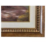 Framed Wall Art - Mediterranean Courtyard Scene