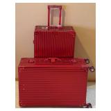 Red 2-Piece Hard Shell Luggage Set - Spinner Wheels