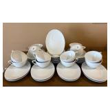 OLA Spain Tableware including 24 Oval Breakfast Saucers and 18 Mugs