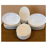 OLA Spain Tableware including 24 Oval Breakfast Saucers and 18 Mugs