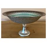 Turkish Iznik-Style Ceramic Pedestal Bowl