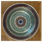 Turkish Iznik-Style Ceramic Pedestal Bowl
