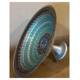 Turkish Iznik-Style Ceramic Pedestal Bowl