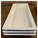 Gourmet Buffet Server Multi-Level with White Stoneware Trays - New in Original Packing