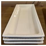Gourmet Buffet Server Multi-Level with White Stoneware Trays - New in Original Packing