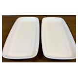 CerArt Made in Italy White Ceramic Platter Set - 4 Pieces