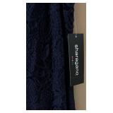 Sharagano Navy Lace Dress - Size 14 - New With Tags