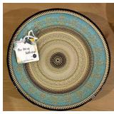 The Art of Tabletop Turquoise & Gold Cake Stand - Turkish Handmade