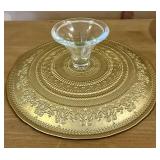 The Art of Tabletop Turquoise & Gold Cake Stand - Turkish Handmade