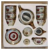 17-Piece Tea & Coffee Set - Teapot, Sugar Bowl, Creamer, 6 Cups & 6 Saucers