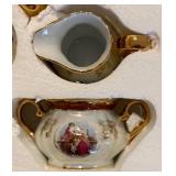 17-Piece Tea & Coffee Set - Teapot, Sugar Bowl, Creamer, 6 Cups & 6 Saucers