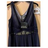 La Nouvelle Renaissance Dress, Size 16, Navy Beaded Waist