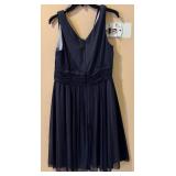 La Nouvelle Renaissance Dress, Size 16, Navy Beaded Waist