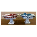 Godinger Antique Reflections Dessert Stand Pair - 10-Inch Square, 5.5-Inch Tall
