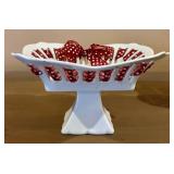 Godinger Antique Reflections Dessert Stand Pair - 10-Inch Square, 5.5-Inch Tall