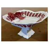 Godinger Antique Reflections Dessert Stand Pair - 10-Inch Square, 5.5-Inch Tall