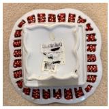 Godinger Antique Reflections Dessert Stand Pair - 10-Inch Square, 5.5-Inch Tall