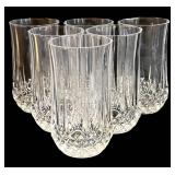 Crystal Glass Tumblers 16oz Goblets 6in Tall (Lot of 19)