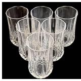 Crystal Glass Tumblers 16oz Goblets 6in Tall (Lot of 19)