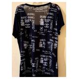 Chanel Rhinestone Logo T-Shirt - XL