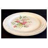 Vintage Air Flow by Stetson China - 4 Plates & 5 Saucers, 6 in Dia Floral Bouquet