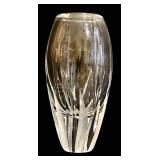 Crystal Candle Holder with 3 Vases - 4-Piece Cut Glass Set