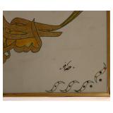 Persian Anqa or Simurgh Mythology Bird Framed Artwork