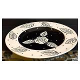 Certified International Dana Simpson Rose Plate 19 Inch Diameter - Decorative Platter