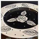 Certified International Dana Simpson Rose Plate 19 Inch Diameter - Decorative Platter