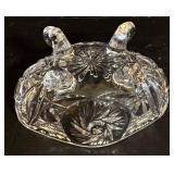 Three Vintage Crystal Footed Candy Dishes