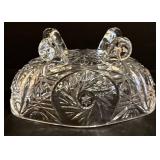 Three Vintage Crystal Footed Candy Dishes