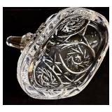 Three Vintage Crystal Footed Candy Dishes