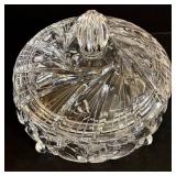 Three Vintage Crystal Footed Candy Dishes
